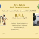 3° Diploma SS. Cosma e Damiano